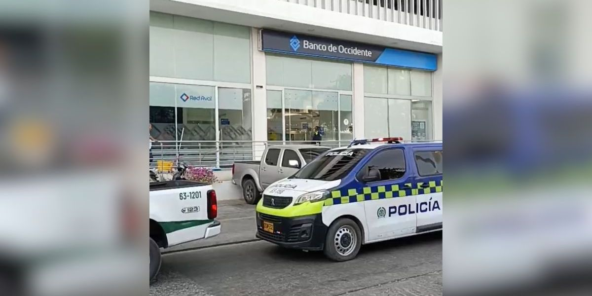 Asalto a Mano Armada en sucursal del Banco occidente de Santa Marta