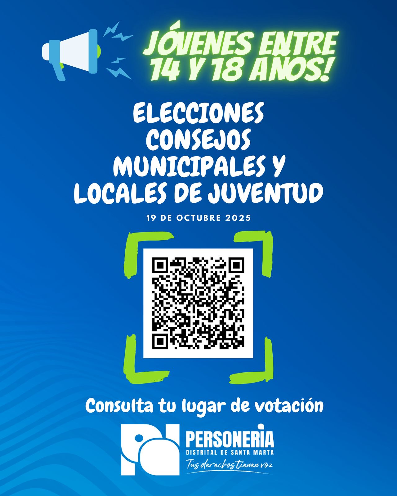 Personería de Santa Marta invita a jóvenes a participar en las elecciones de los Consejos de Juventudes