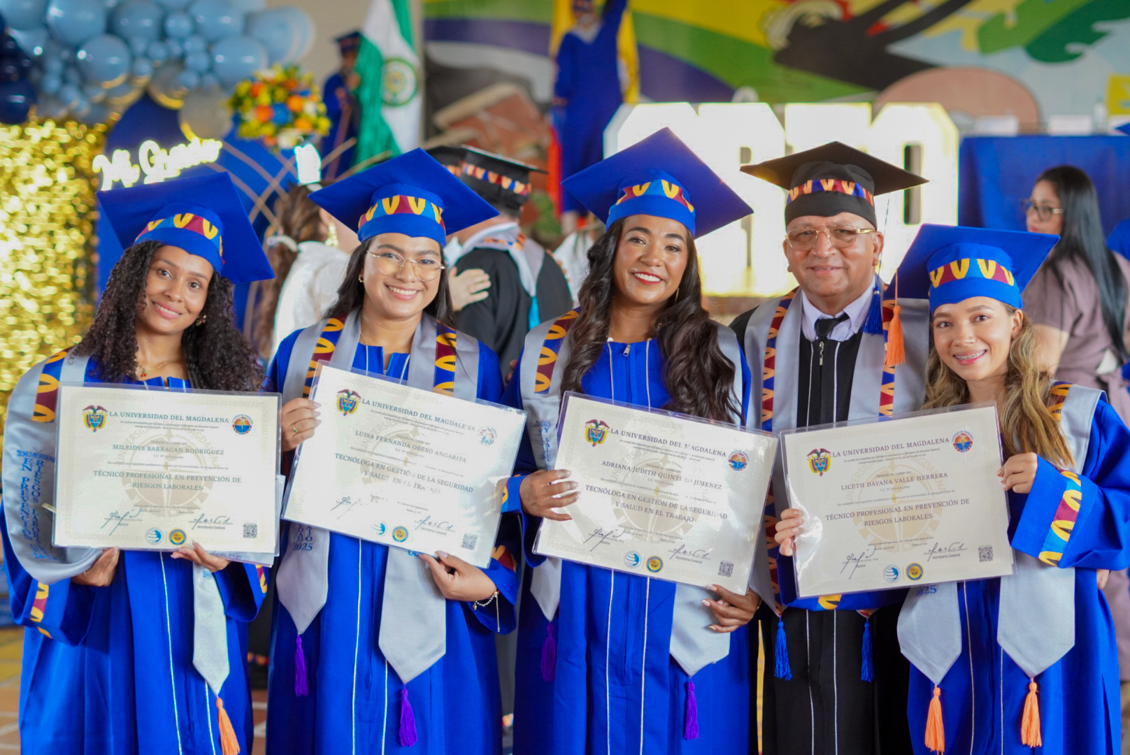 UNIMAGDALENA llegó hasta el Cesar para otorgar 49 títulos en las modalidades a distancia y virtual