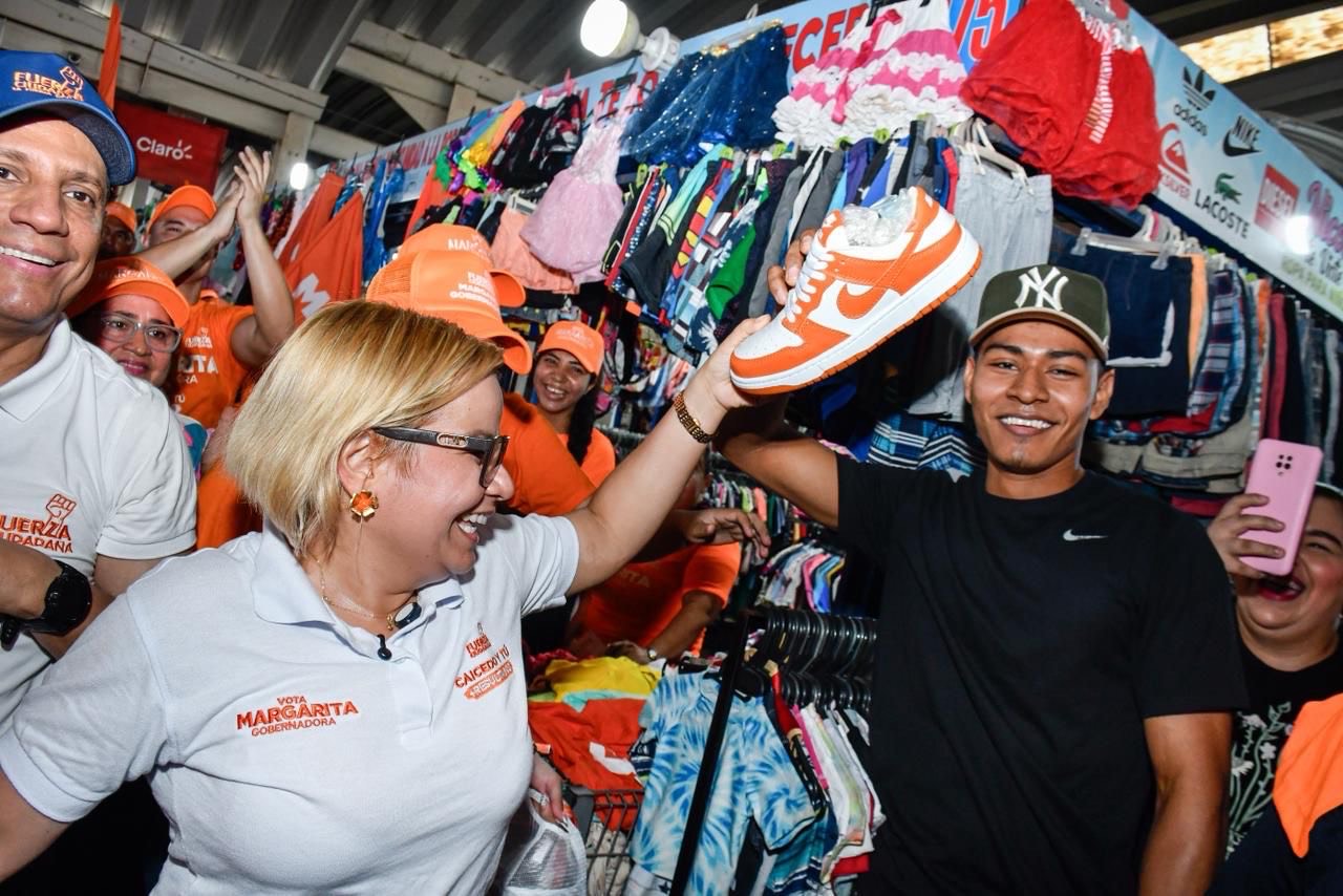 Comerciantes del Mercado Público defienden el legado de Caicedo y comprometen su voto con Margarita