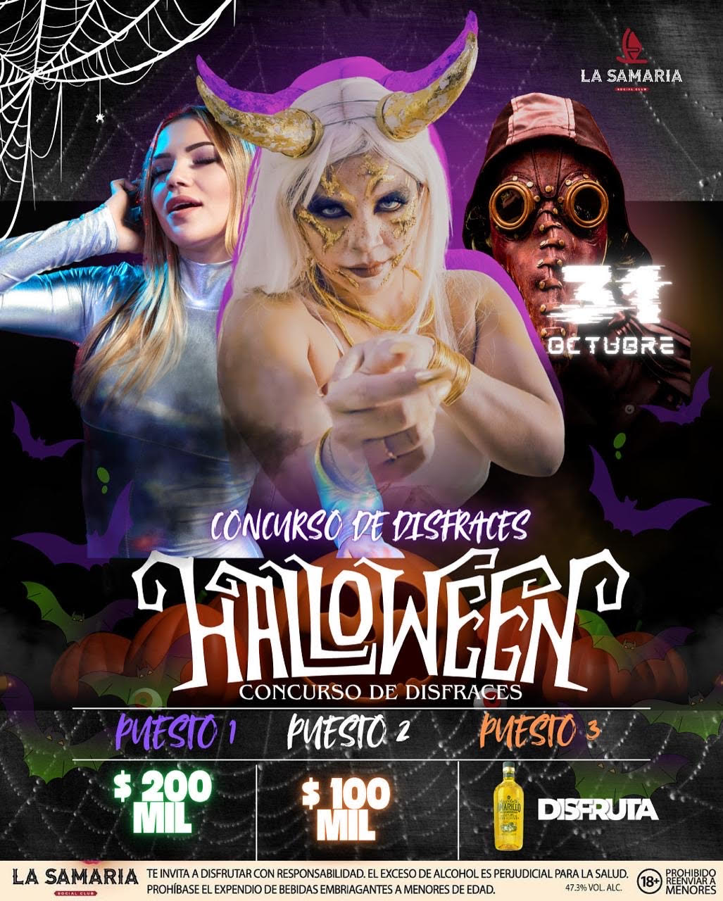 Fin de semana de disfraces y rumba en la Samaria Avenida Libertador