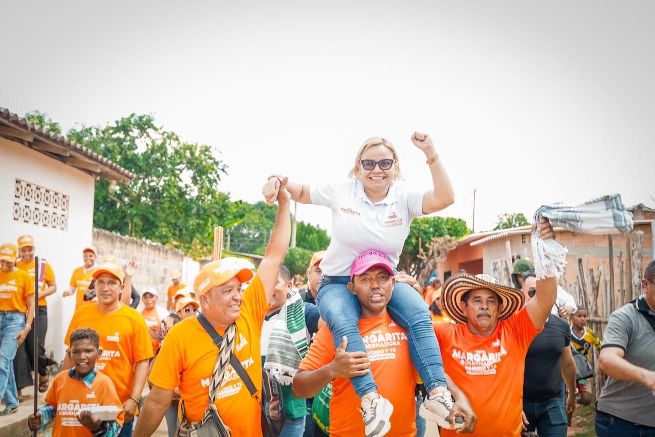 Con convicción, energía y multitudinario recibimiento, Pedraza respalda a Margarita Guerra como la próxima gobernadora del Magdalena