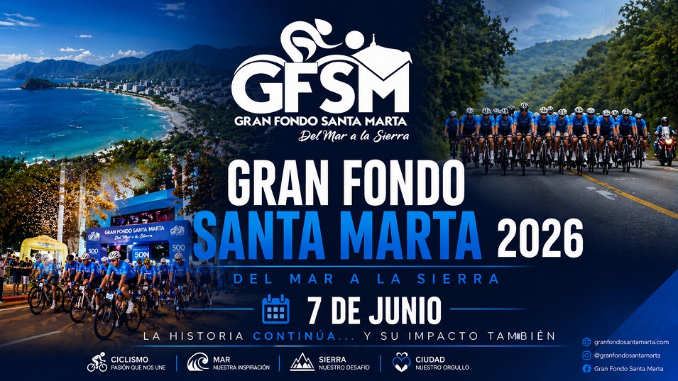 Todo listo para el Gran Fondo Santa Marta 2026