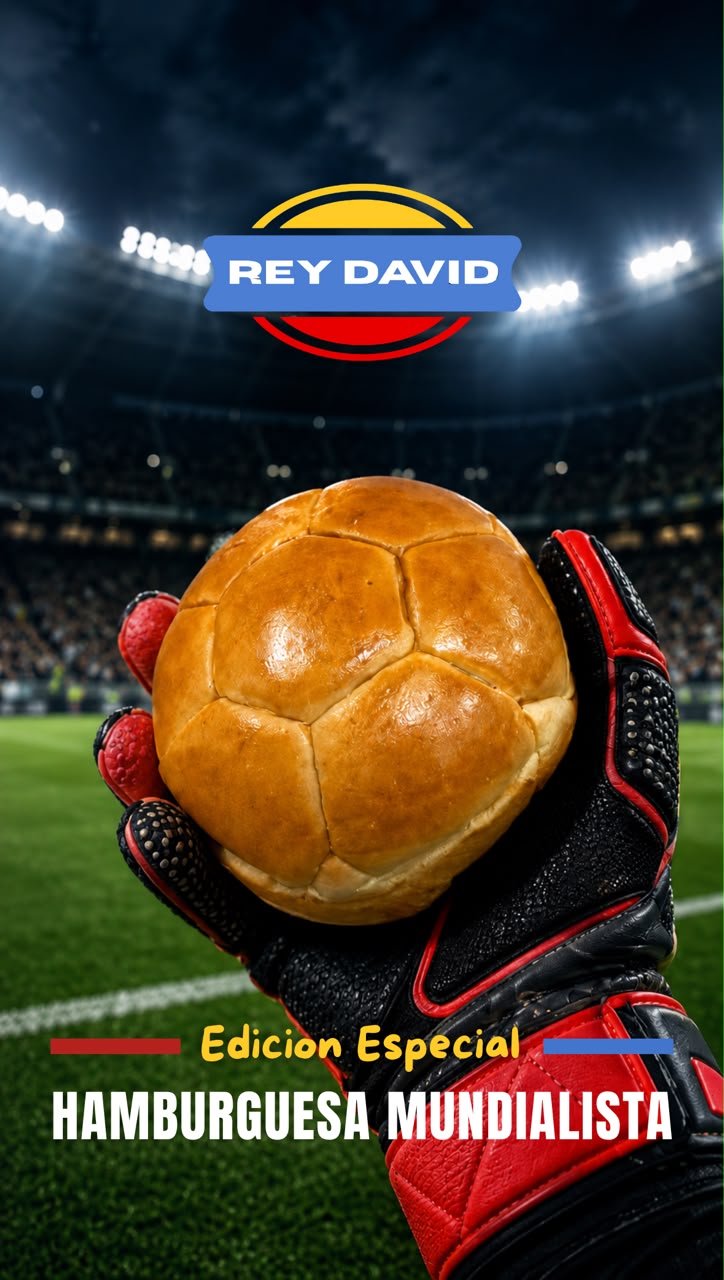 Panificadora Rey David ahora con la hamburguesa mundialista