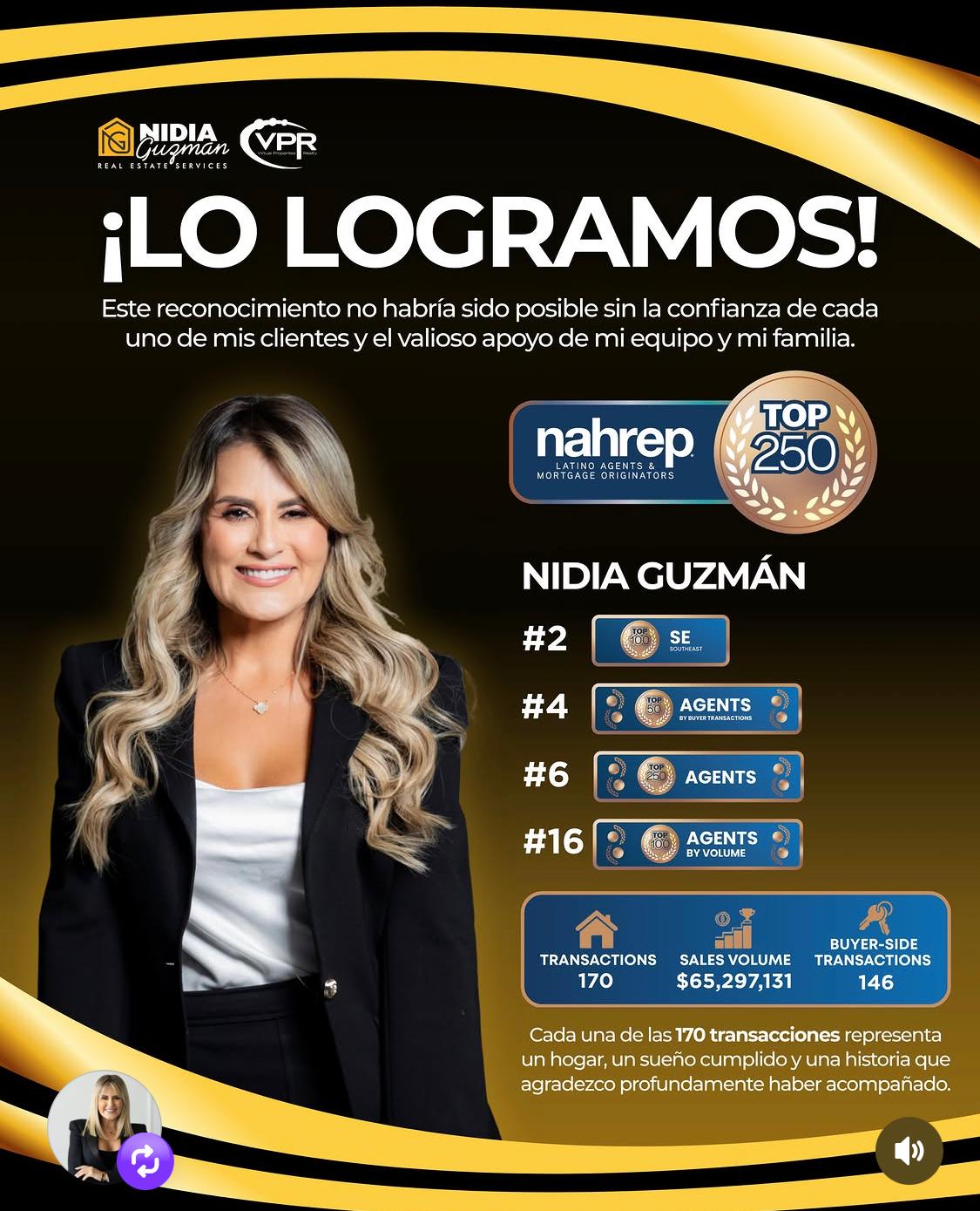 Nidia Guzman, sinónimo de éxito en temas inmobiliarios en Georgia (USA)