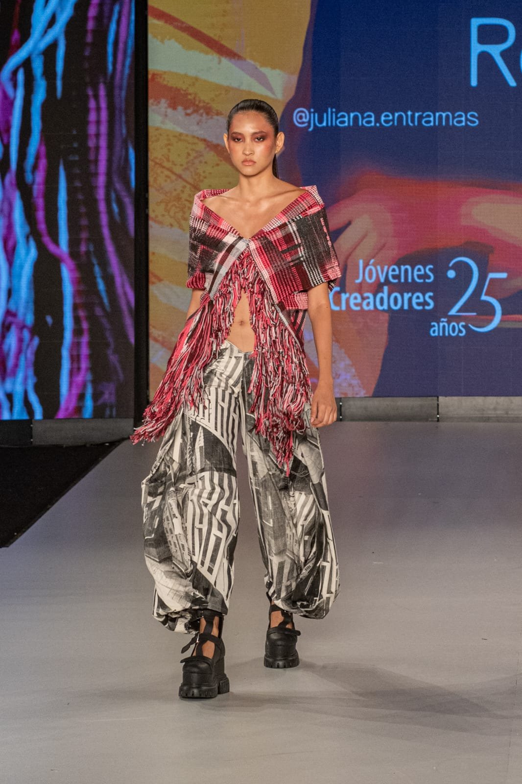 Sergista se destacó como modelo en la semana de la moda más importante del país