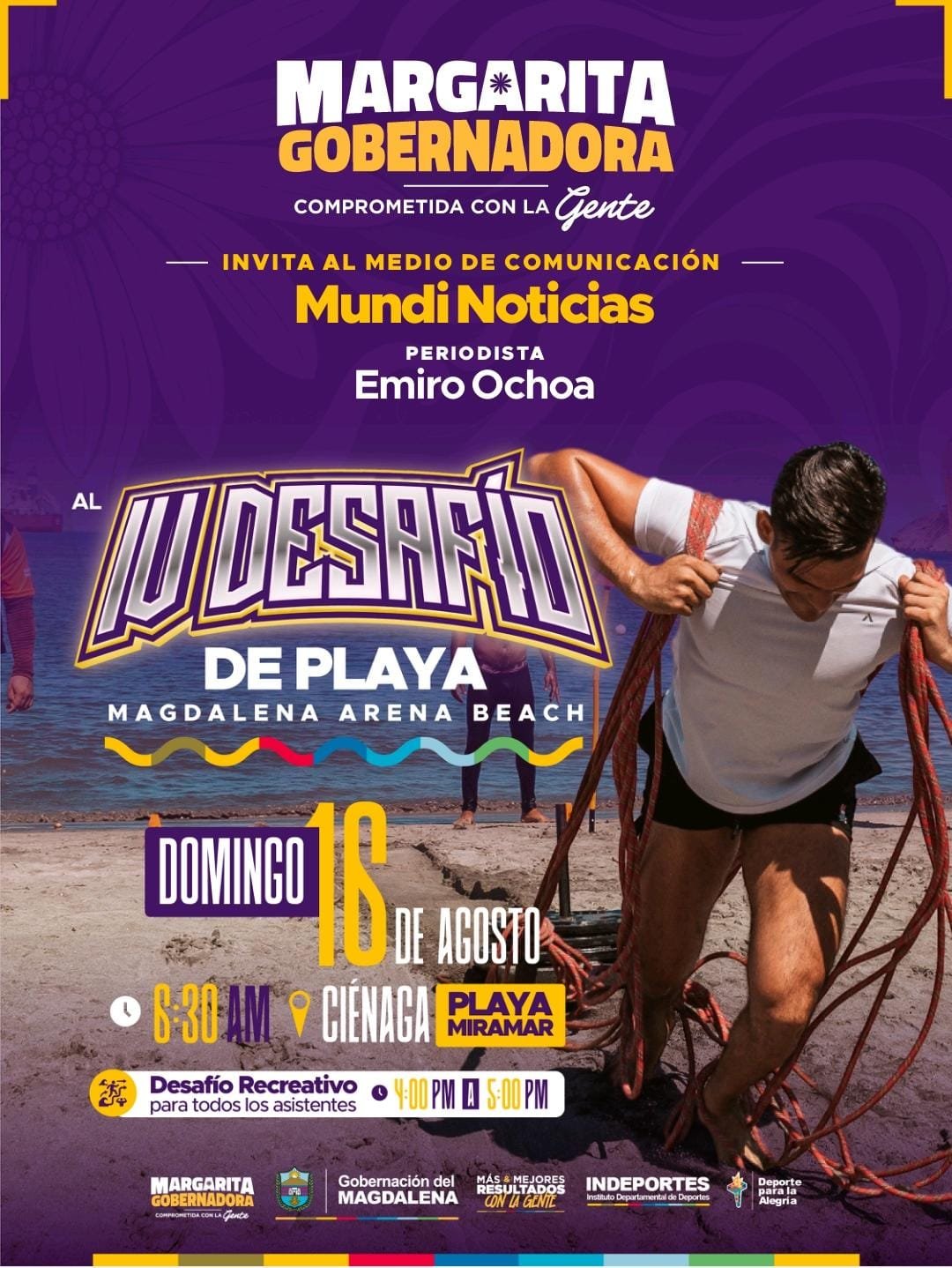 Magdalena se prepara para el IV Desafío de Playa “Magdalena Arena Beach” en Ciénaga